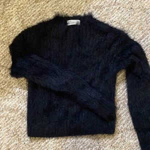UO fuzzy cropped sweater